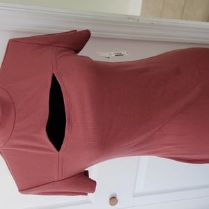 Ribbed sweater dress